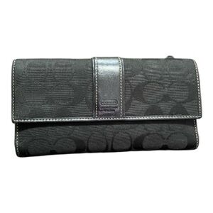 Vintage Legacy Coach Black Signature Wallet